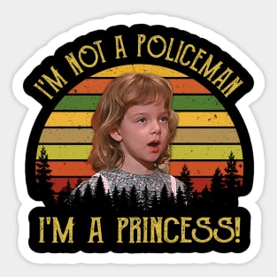 Vintage Charactor I'm A Princess Movie Gift Sticker